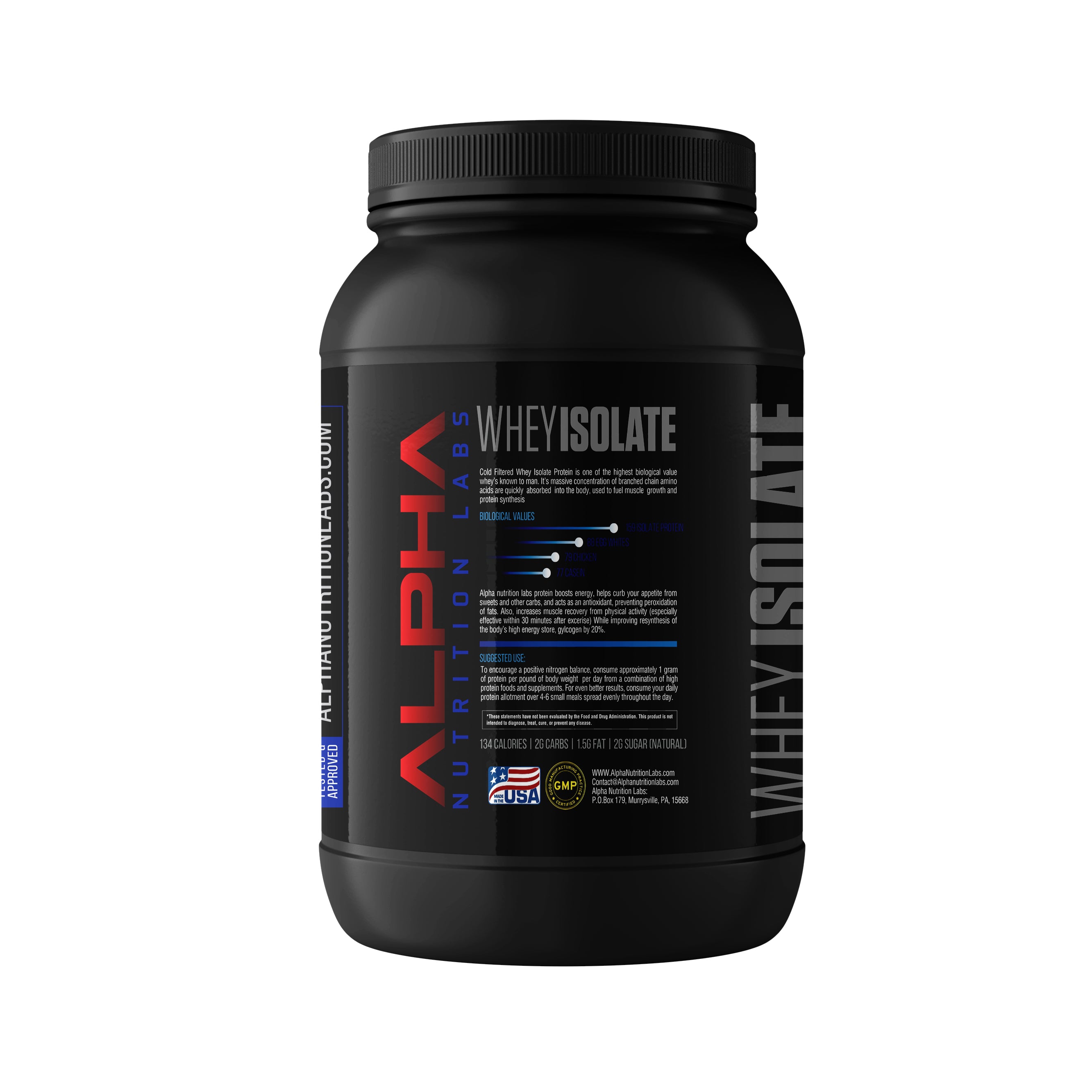 Whey Isolate Protein, Vanilla, 2lbs